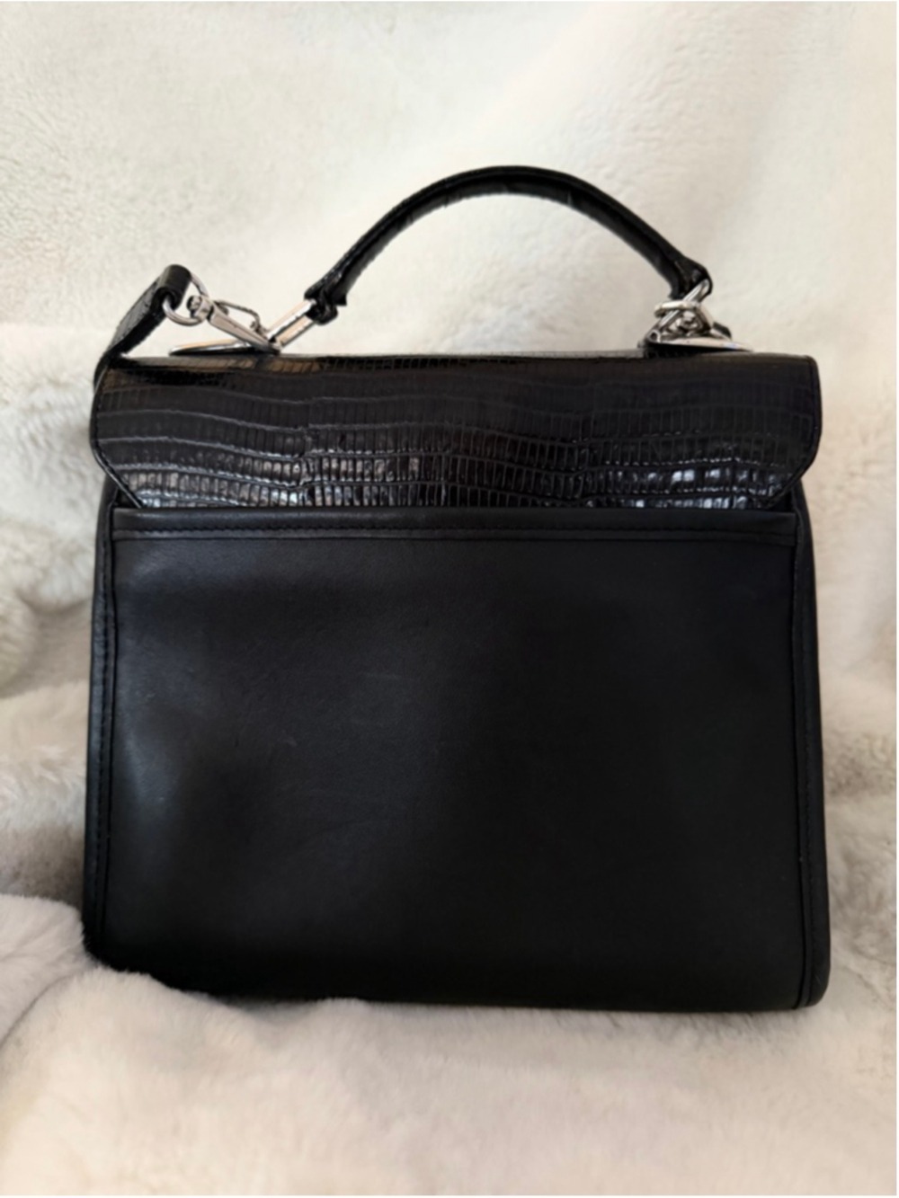 Brighton Leather Box Satchel Crossbody Bag - Picture 6 of 12